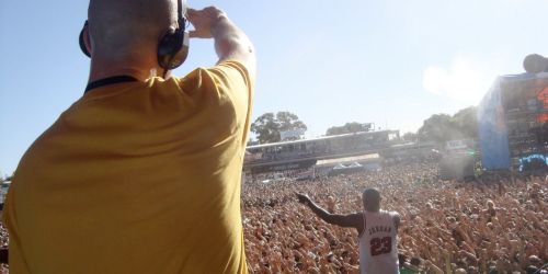 DJ MK with Dizzee Rascal at Big Day Out