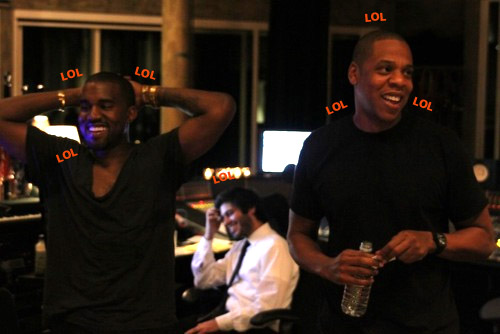 Jay-Z and Kanye West Lolling Outta Control