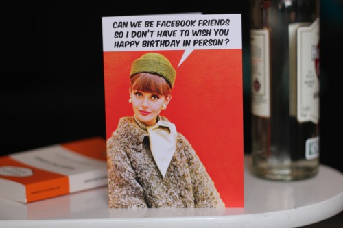 Facebook Friends Birthday Card