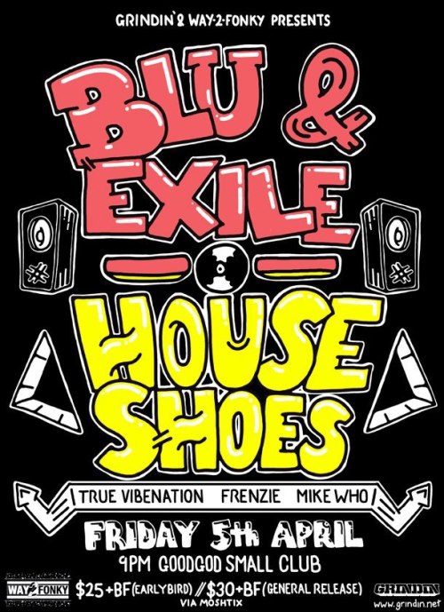 blu and exile flyer