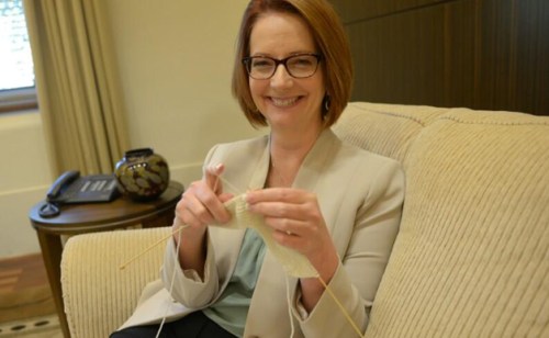 Julia Guilard Knitting